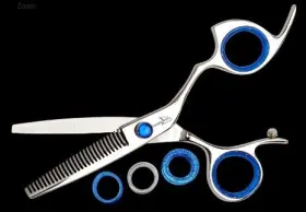 Rprbtsl28 Shark Fin Branded New Sharkfin 28 Tooth Right Hand Professional Non-swivel Stainless Shears