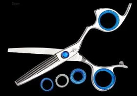 Rprbtsl40 Shark Fin Branded New Sharkfin 40 Tooth Right Hand Professional Non-swivel Stainless Shears
