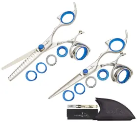Rprsssl70 Shark Fin Branded Rprsssl70/l 5 Sharkfin Right Handed Scissors Professional Super Swivel Stainless Set 7.0 Inch