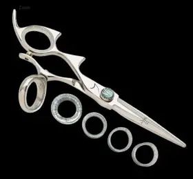 Ldsswsl70 Shark Fin New Sharkfin 7 Inches Left Hand Double Swivel Stainless Scissor Shears