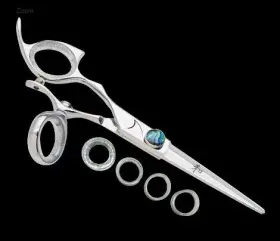 Lmoswsl55 Shark Fin Sharkfin Shears Left Hand Monarch Swivel 5.5 Inch Stainless Lightweight Scissors