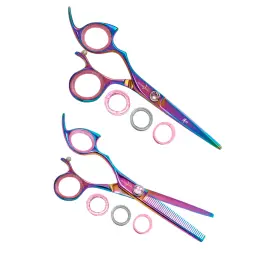 Lppbtrb55 Shark Fin Lppbtrb55/40 Sharkfin Professional Plus Left Non-swivel Rainbow 5.5 Inch Shear And 40t Blender Set
