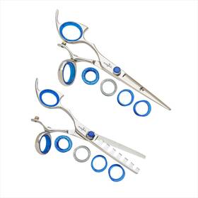 Shark Fin Lppswsl50/07 Sharkfin Professional Plus Left Swivel Stainless 5 Inch Shear And 7 Tooth Chunker Set