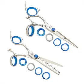 Lppswsl70 Shark Fin Lppswsl70/l Sharkfin Professional Plus Left Swivel Stainless 7 Inch Shear And 15t Texturizer Set