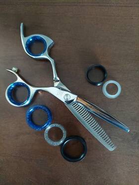 Shark Fin Lprbtsl28 Sharkfin Shears Professional Non-swivel Stainless 28 Tooth Thinning Scissors New