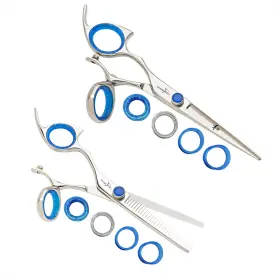 Lprswsl62 Shark Fin Lprswsl62/28 Sharkfin Professional Left Swivel Stainless 6.25 Inch Shear And 28 Tooth Thinner Set