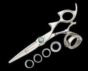 Shark Fin Rdssssl55 Sharkfin Shears Double Right Handed Super Swivel Stainless 5.5 Inch Scissors