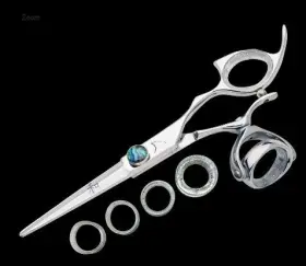 Rmosssl70 Shark Fin Sharkfin Shears Monarch Right Handed Super Swivel Stainless 7.0 Inch Scissors