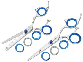 Rppbtsl55 Shark Fin Rppbtsl55/07 Sharkfin Professional Plus Right Non-swivel Stainless 5.5 Shear And 7t Chunker Set Rppbtsl55 Shark Fin Rppbtsl55/07 Sharkfin Professional Plus Right Non-swivel Stainless 5.5 Shear And 7t Chunker Set
