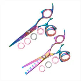 Rppssrb70 Shark Fin Rppssrb70/07 Sharkfin Professional Plus Right Super Swivel Rainbow 7 Inch Shear And 7t Chunker Set