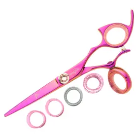 Rppswpl62 Shark Fin Sharkfin Shears Professional Plus Right Handed Swivel Pink 6.25 Inch Scissors