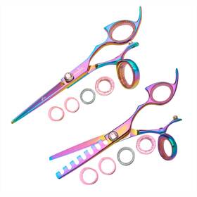 Shark Fin Rppswrb55/07 Sharkfin Professional Plus Right Swivel Rainbow 5.5 Inch Shear And 7 Tooth Chunker Set