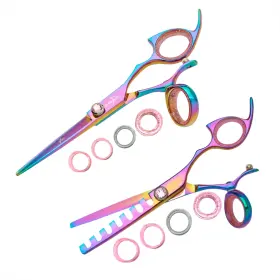 Rppswrb55 Shark Fin Rppswrb55/07 Sharkfin Professional Plus Right Swivel Rainbow 5.5 Inch Shear And 7 Tooth Chunker Set Rppswrb55 Shark Fin Rppswrb55/07 Sharkfin Professional Plus Right Swivel Rainbow 5.5 Inch Shear And 7 Tooth Chunker Set