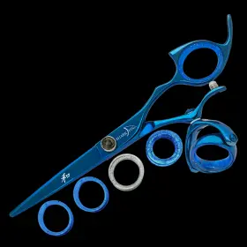 Rprssbl62 Shark Fin Sharkfin Shears Professional Right Handed Super Swivel Blue 6.25 Inch Scissors