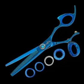 Rprswbl40 Shark Fin Sharkfin Shear Professional Right Handed Swivel Blue 40 Tooth Blender