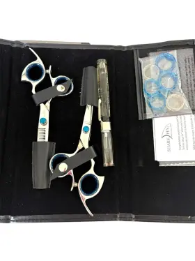 Sf-sk2 Sharkfin Shark Fin Shears Professional Right- Handed Stainless Scissors With Case