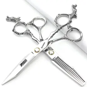Aq15241c Sharonds Silver 440c High Hardness Sharp Professional Hairdresser Scissors 6 Inch Salo