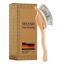 1869 Shash 810010151681 Since Hand Made In Germany Slicker Pet Brush With Curved Metal P Inch