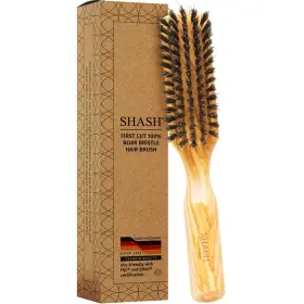 Shash 853649008513 100% First Cut Boar Bristle Hair Brush Suitable For Thin To Normal Hai
