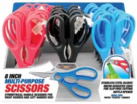 702352 Shawshank 36 Pack - Cushion Grip Scissors Stainless Steel Blades 8 Inch