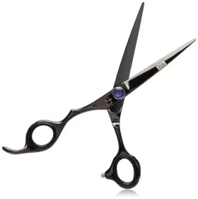 Shearsdirect 637801378351 Japanese Stainless Steel Scissors True Left Handed Shear Black