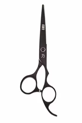 Shearsdirect 637801379204 Black Titainium Offset Ergonomic Handle Japanese Stainless Steel Shearsdirect 637801379204 Black Titainium Offset Ergonomic Handle Japanese Stainless Steel