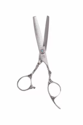 Shearsdirect 646648789527 6.0 Inch 30 Tooth Thinning Shear With Engraved Rose Finger Rest