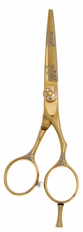440c Shearsdirect 646648791056 Japanese Stainless Steel Gold Shear 5.5 Inch 1.8 Ounce
