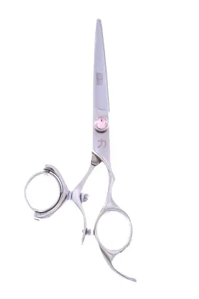 Shearsdirect 704660736681 Professional Salon/barber Shears Swivel With Pink Tension Knob 6 Inch