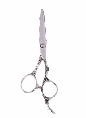 Shearsdirect 704660736841 Professional Salon/barber Shears Off Set With Engraved Roses On The Handle 5