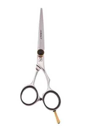 Shearsdirect 704660738098 5.5 Inch Off Set Handle Design With A Black Tension Knob 3.5 Ounce