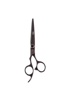 Shearsdirect Bep22dl70 440c Japanese Stainless True Left-handed Shear With Ergonomic Handle Black