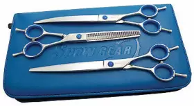 Show Gear Sgsset8l New 8 Inches Supreme Series Lefty Steel Scissors Set