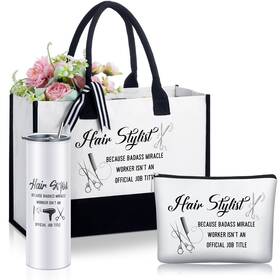 Sieral Ae-sieral-5039 3 Pcs Women Hairstylist Gift Set For Hairdresser Tote Bag Makeup Tumbler