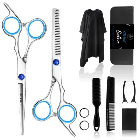 Ferbon-01 Sirabe Hair Cutting Thinning Scissors Set 6 Inch Sapphire Professional Haircut Scis
