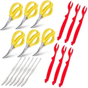 8541909662 Sisims Endurance Kitchen Shears Seafood Scissors For Shrimp Crab Lobster Snow 6