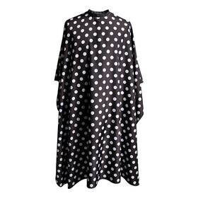 Smarthair C375001c Professional Salon Cape - Polyester Hair Cutting 54 Inch X62 Black And Whi