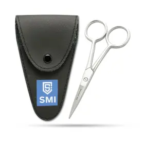 Smi-105-1 Smi Beard Scissors For Men With Travel Case Mustache Small