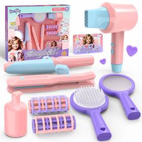 Smilesskiddo F2360 Kids Hair Salon Toys - Beauty Playset With Dryer Com