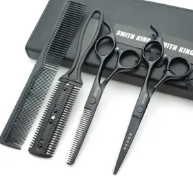 Smithking 723668090908 5.5 Inches Hair Scissors With Thinning Comb Cutting Shears Shea