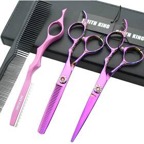 Smithking 723668091103 Professional Hair Cutting Scissors Set With Razor Comb Case Shea