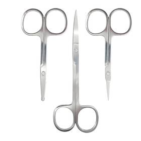 Smrtcol Zmy0235 Professional Nose Hair Scissors Set Stainless Steel Small Shears For Groom Inch