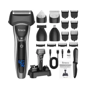 Es-001 Sneco Electric Razor For Men Waterproof Foil Shaver With Beard Trimmer A... Fast Ship