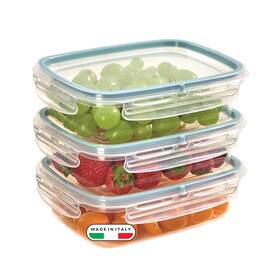 Snips 000869 Snipslock Containers Set Of 3 Rectangular 0.6 Liters 60 L