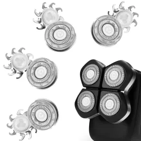 Ss-sk4us Solasky 4 Pcs Pro Head Shaver Double Ring Blade Compatible With Freebird Flexseries P