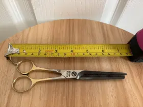 930-25 Solingen Oster Nr. Germany Thinning Sheers Scissors - Gold Plated 930-25 Solingen Oster Nr. Germany Thinning Sheers Scissors - Gold Plated