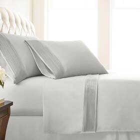 Southshore Fine Living Inc. 840263887747 Inc. Pleated Decorative Hem Sheets 3-piece 21 Inch