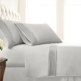 Southshore Fine Living Inc. 840263887747 Pleated Decorative Hem Sheets 3-piece 21 Inch