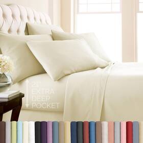 Southshore Fine Living Inc. Asp-6pc-ow-q Inc. 6-piece Queen Sheet Set 21-inch Extra Deep Pock