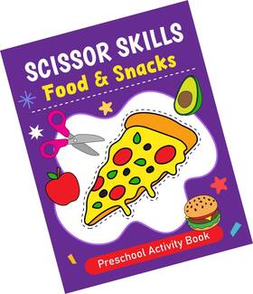 Strendier 798325510571 Scissors Skills Food And Snacks Preschool Activity Book Fun Cutting Coloring